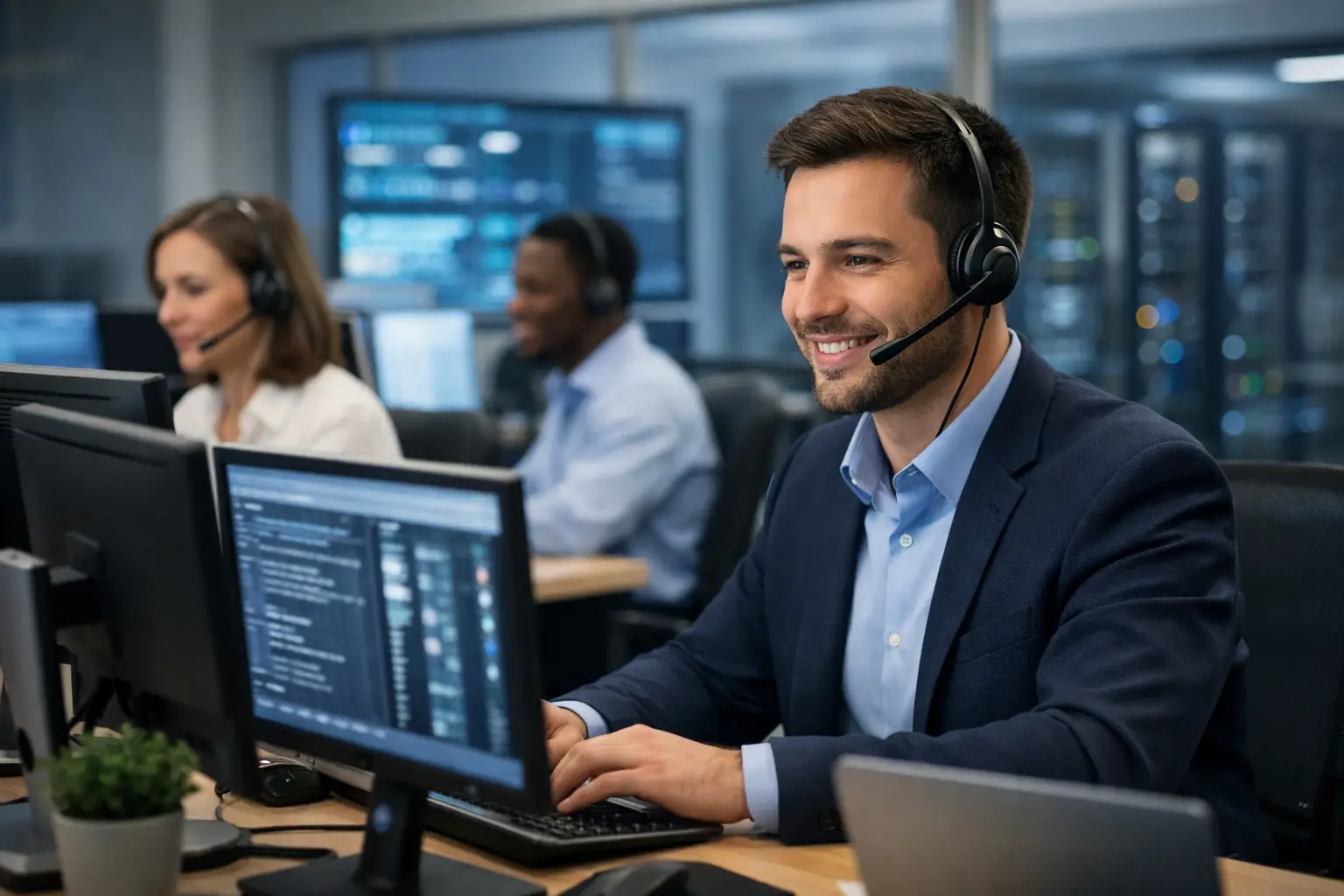 Suporte técnico empresarial que evita paradas